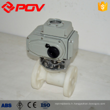 Actionneur électrique 1 pouce vanne à boisseau sphérique bride pvdf valve